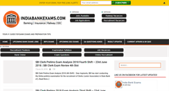 Desktop Screenshot of indiabankexams.com
