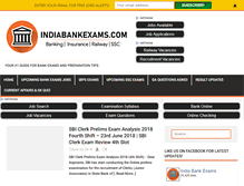 Tablet Screenshot of indiabankexams.com